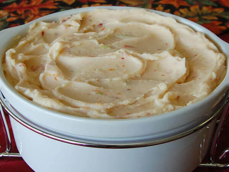 Make-Ahead Mashed Potatoes with Sun-Dried Tomato Butter