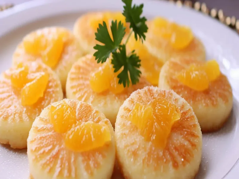 Orange Scallop Cookies with Citrus Zest