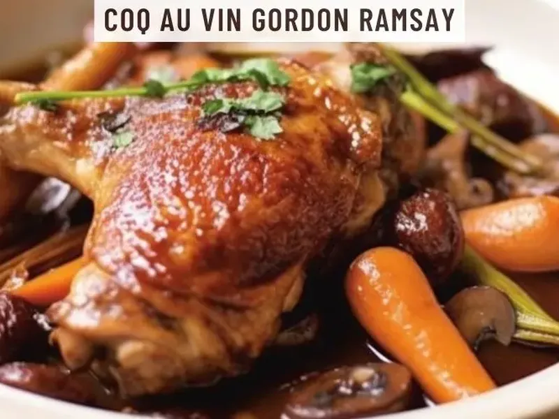 Classic Coq au Vin with Bacon and Cognac