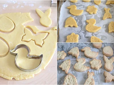 Easter Shortbread Cookie Dough with Lemon