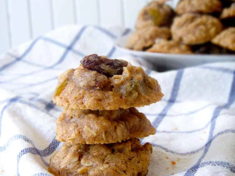 Maple Oatmeal Raisin Cookies Whole Grain Butter-Free