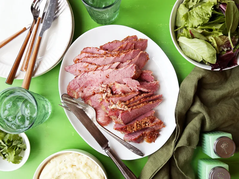 Oven-Baked Corned Beef Brisket with Spice Rub