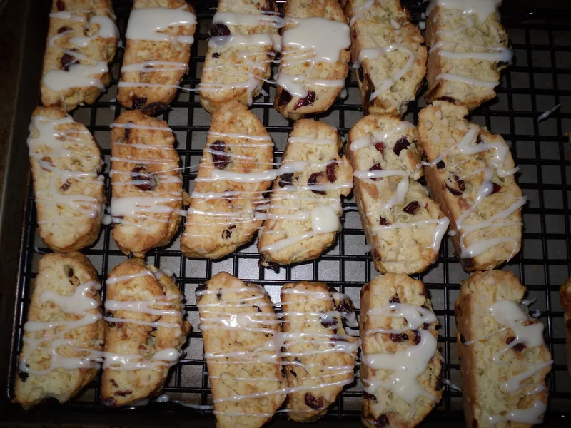 Twice-Baked White Chocolate Cranberry Almond Biscotti