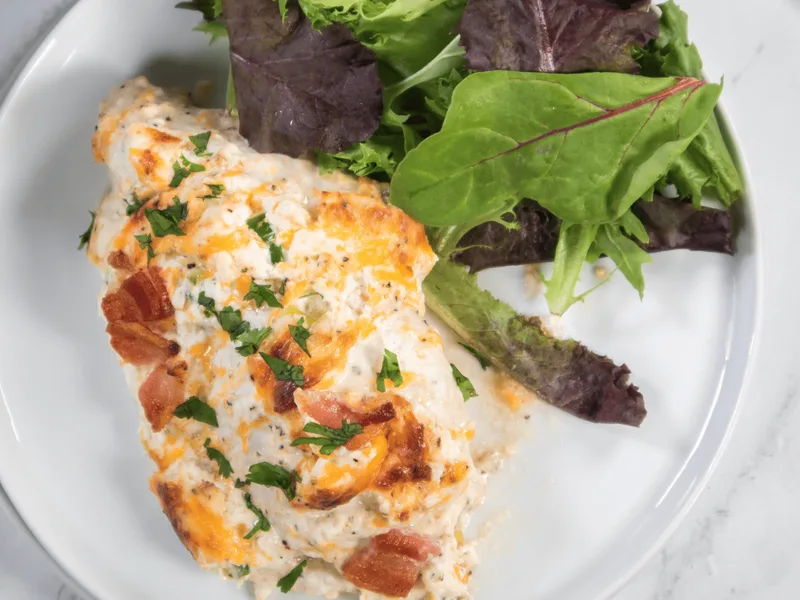 Air Fryer Jalapeño Popper Chicken with Cream Cheese