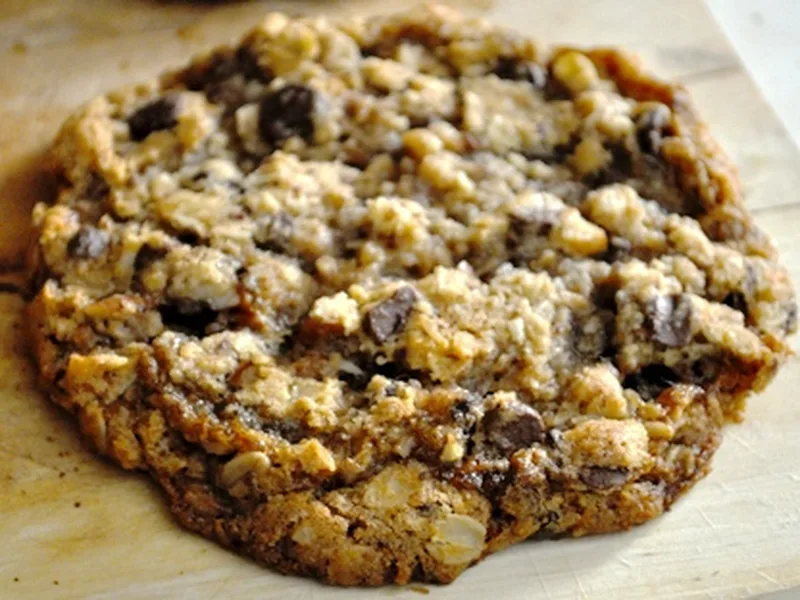 Cowboy Cookies with Chocolate, Oats, Pecans
