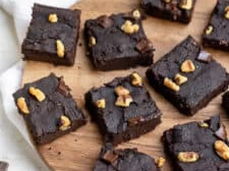 Fudgy Gluten-Free Black Bean Brownies with Chocolate Chunks