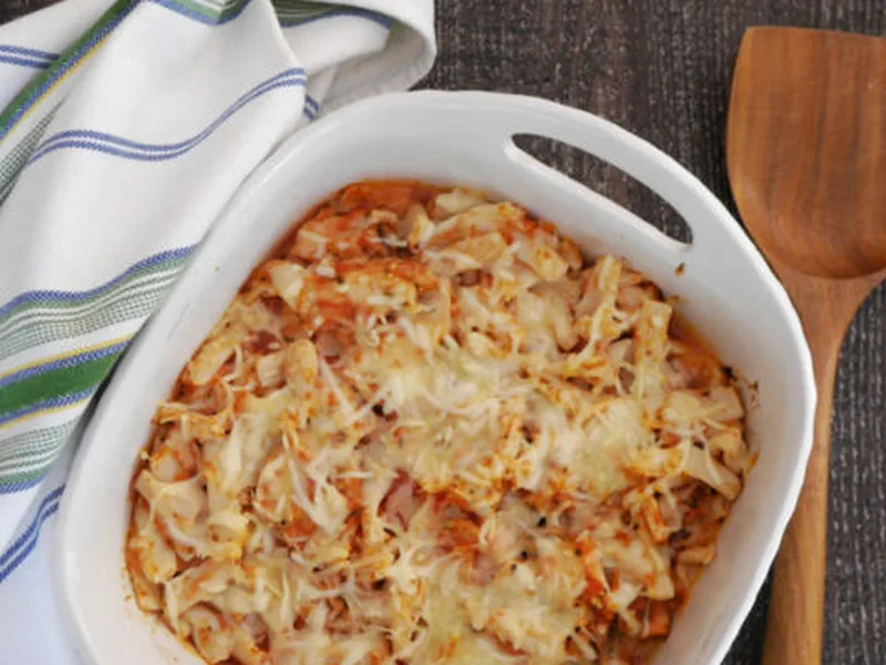 Low Carb Shirataki Pasta Bake with Chicken