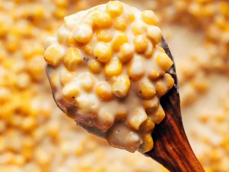 Creamy Vegan Corn with Cashew Sauce