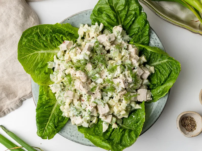 Crisp Creamy Chicken Salad with Fresh Dill