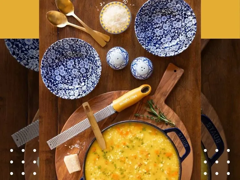 Italian Chicken Pastina Soup with Pureed Vegetables