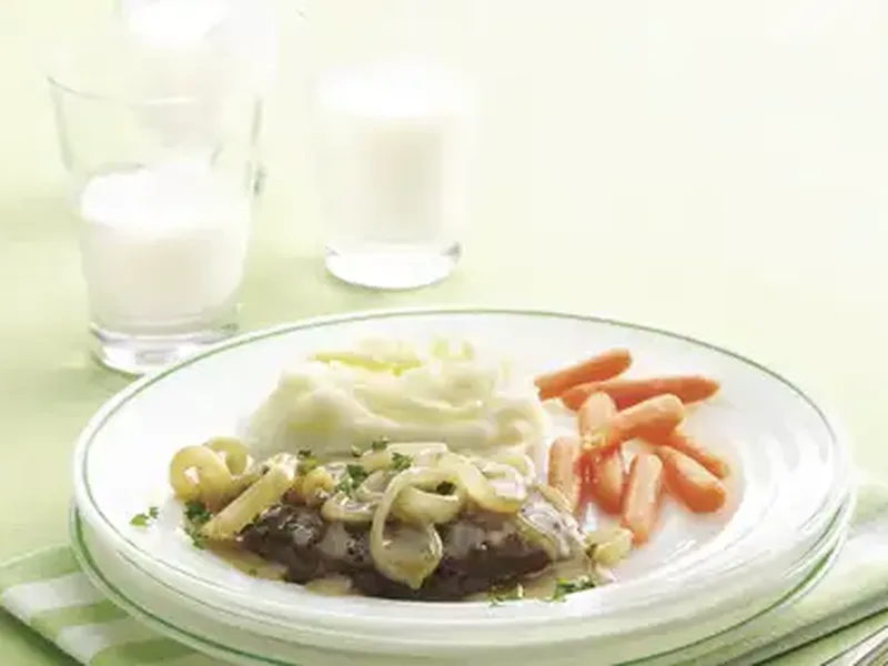 Salisbury Burger Patties with Caramelized Onions