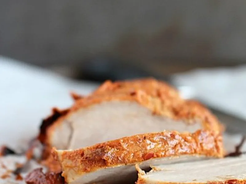 Sweet and Spicy Mustard-Maple Glazed Pork Tenderloin