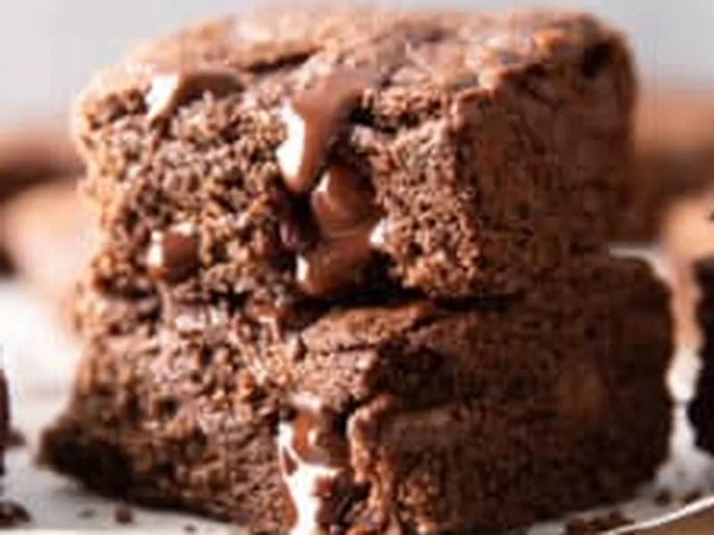 Gluten Free Oat Flour Brownies with Coconut Oil