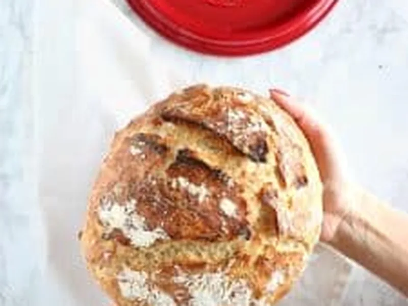 No-Knead Bread: Rustic Crusty Loaf, Overnight Rise