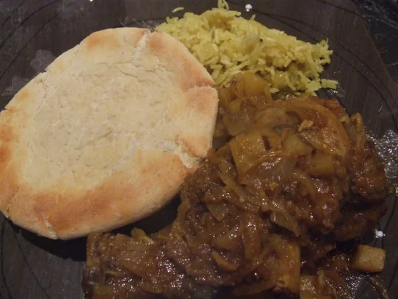 Slow-Cooked Lamb Shank Curry with Spiced Potatoes