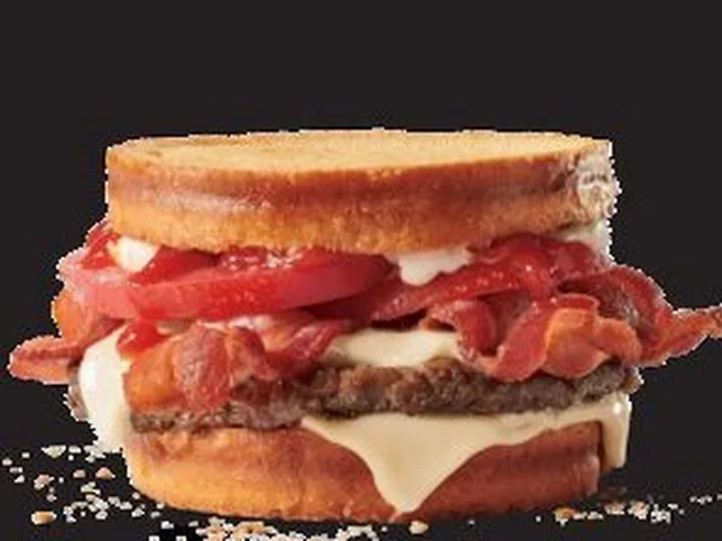 Homemade Sourdough Jack Burger with Crispy Bacon