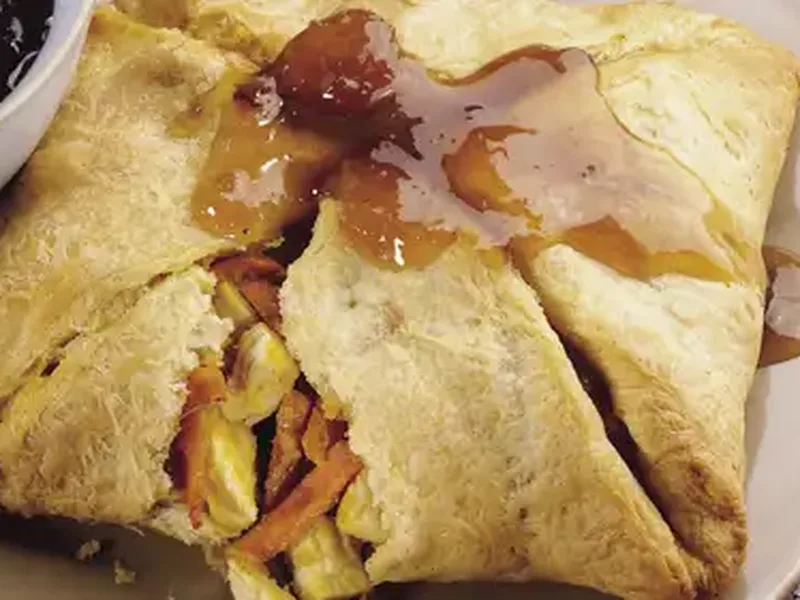 Thai Curry Chicken Crescent Roll Pot Sticker Sandwiches