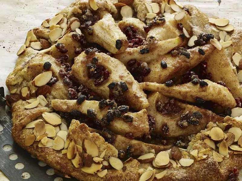 Pear and Barberry Crostata with Almond Crust