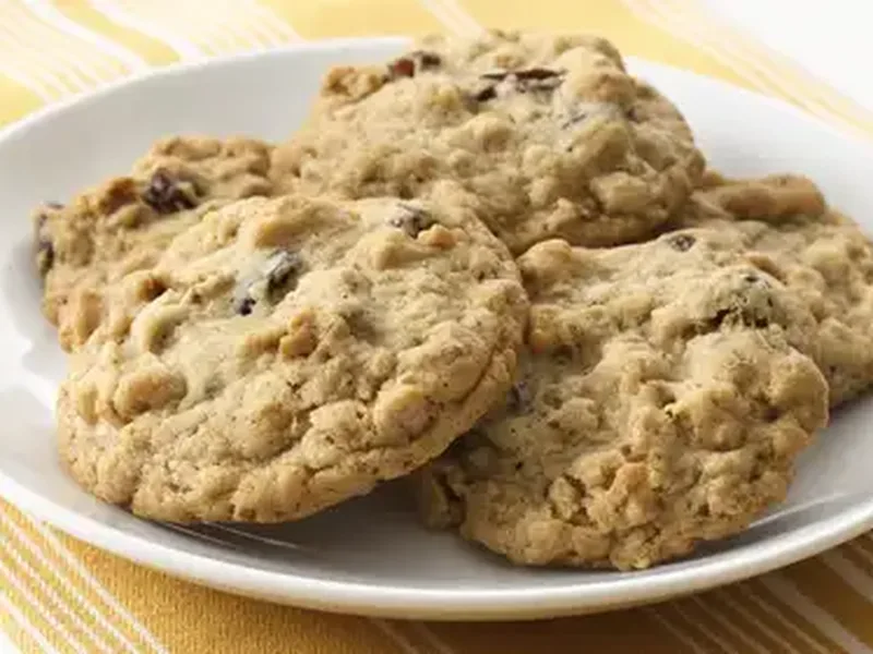 Maple Brown Sugar Granola Cookies with Pecans and Raisins