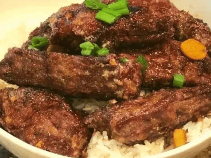 Air Fryer Mongolian Beef with Crispy Flank Steak