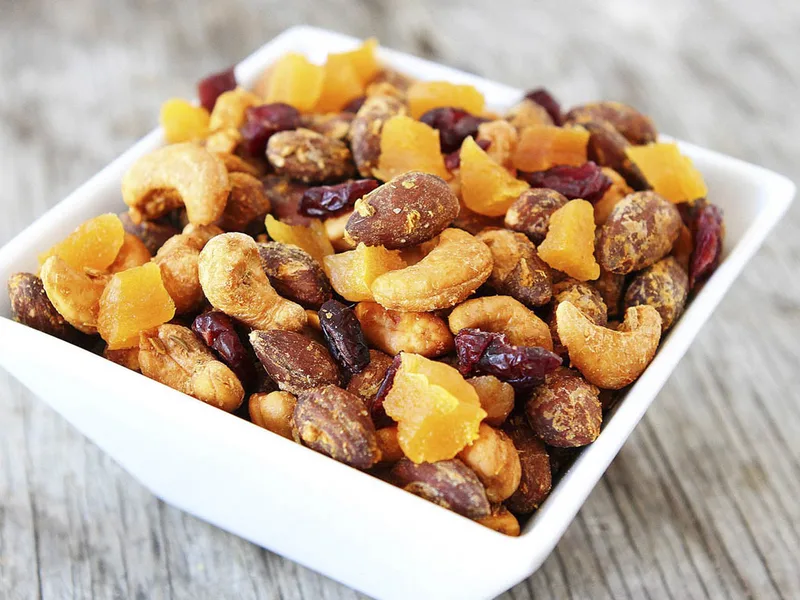 Peri-Peri Fennel Spiced Nuts with Dried Fruit