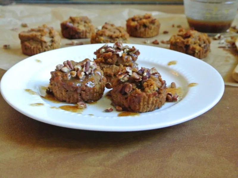 Caramel Pumpkin Pie Coffee Cake Muffins