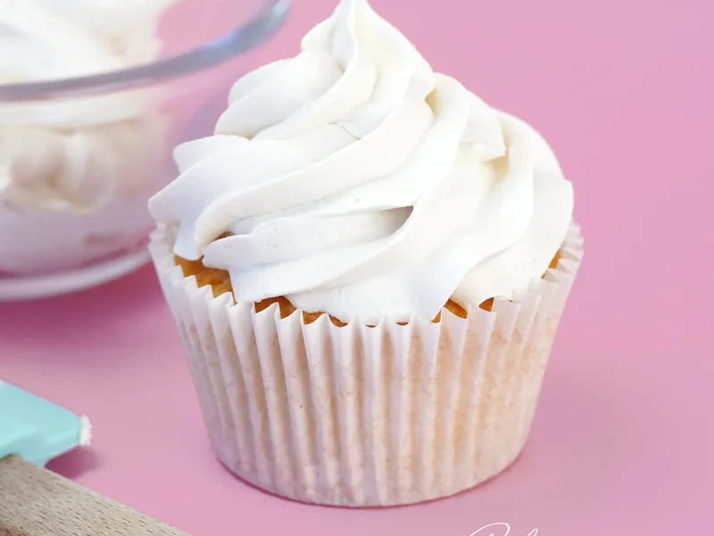 White American Buttercream with Food Gel