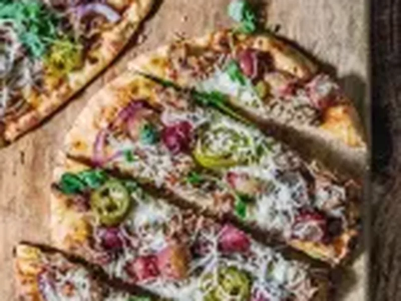 Roasted Grape and Italian Sausage Flatbreads with Fig Agrodolce