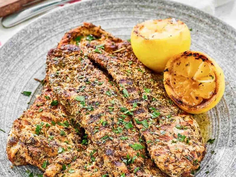 Texas Roadhouse Herb Crusted Chicken with Lemon Butter