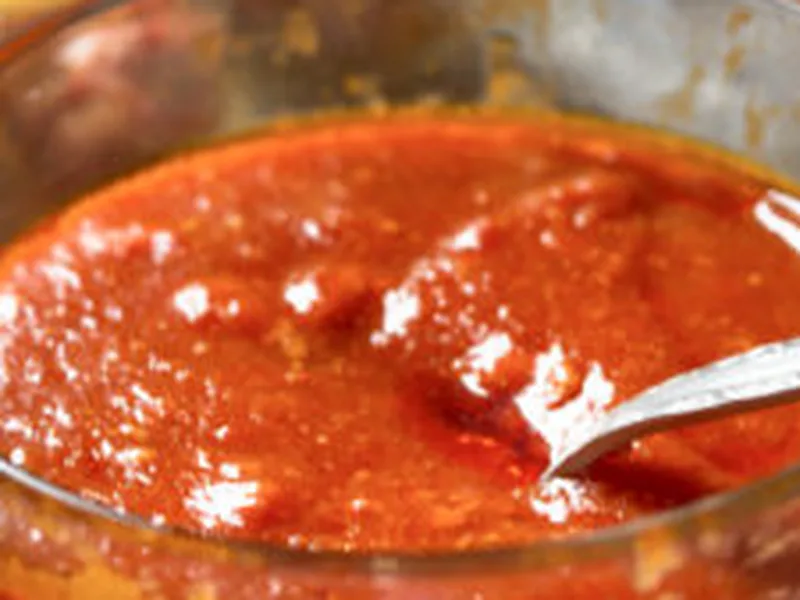 Spicy Banana Pepper Tomato Sauce with Fresh Herbs