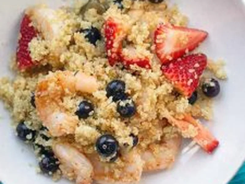 Berry Quinoa Salad with Shrimp