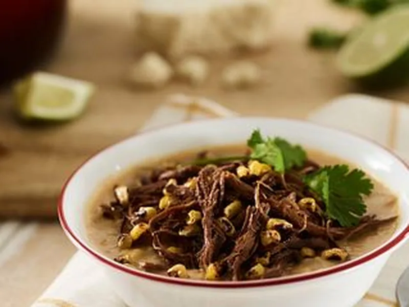 Smoked Beef Brisket and Corn Chowder with Yukon Gold Potatoes