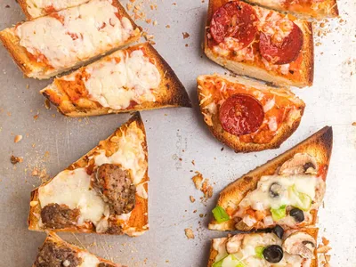 French Bread Pizza with Three Cheeses
