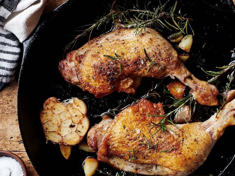 Beer-Brined Cast Iron Roast Chicken with Crispy Skin