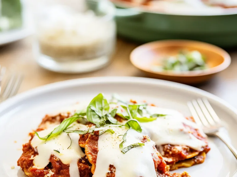 Baked Chicken Parmesan with Eggplant Slices