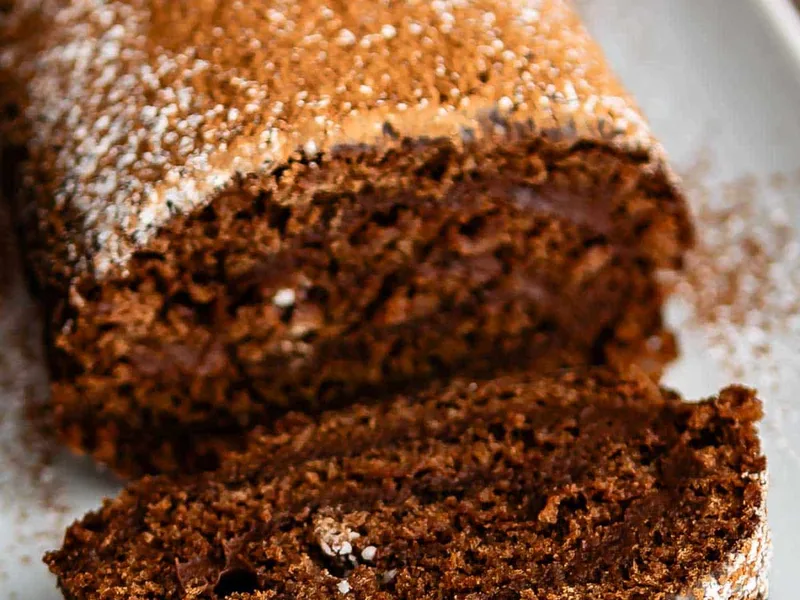 Chocolate Truffle Cake Roll with Coffee Ganache Filling