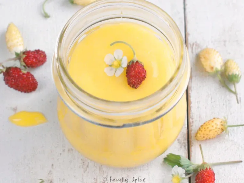 Olive Oil Lemon Curd with Egg Yolks