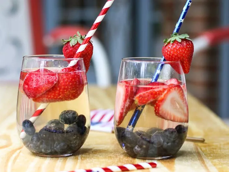 Red White Blue Sangria Sparklers