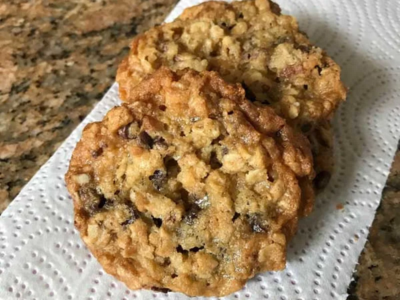 Chewy Oatmeal Date Cookies with Coconut and Toasted Pecans