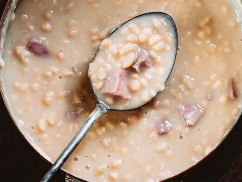Mosquito Supper Club Slow-Simmered Navy Beans with Salt Pork