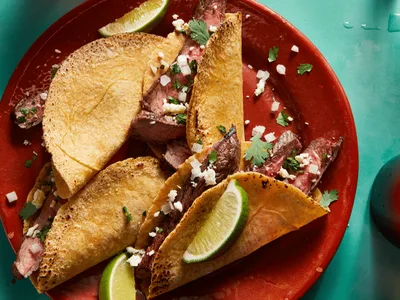 Tex-Mex Grilled Flank Steak Street Tacos