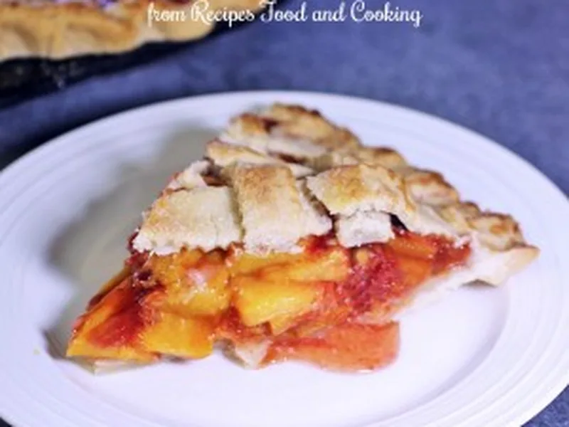 Old Fashioned Peach Pie with Lattice Crust