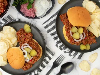 Copycat Manwich Sloppy Joe Recipe with Bell Peppers