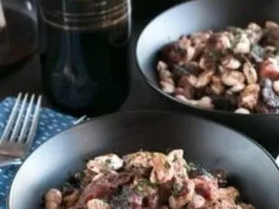 Masala Spiced Sausage and Bean Cassoulet with Crispy Breadcrumbs