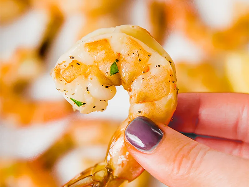 Lemon Garlic Baked Shrimp with Avocado Oil and Fresh Herbs