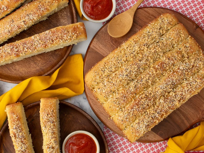 Homemade Pizza Hut Breadsticks with Garlic Parmesan