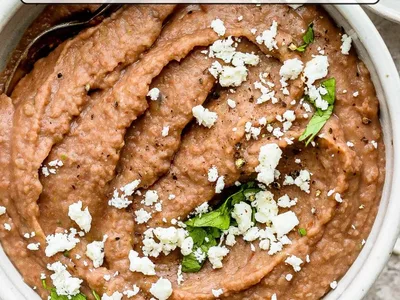 Quick Skillet Refried Beans with Cumin and Lime