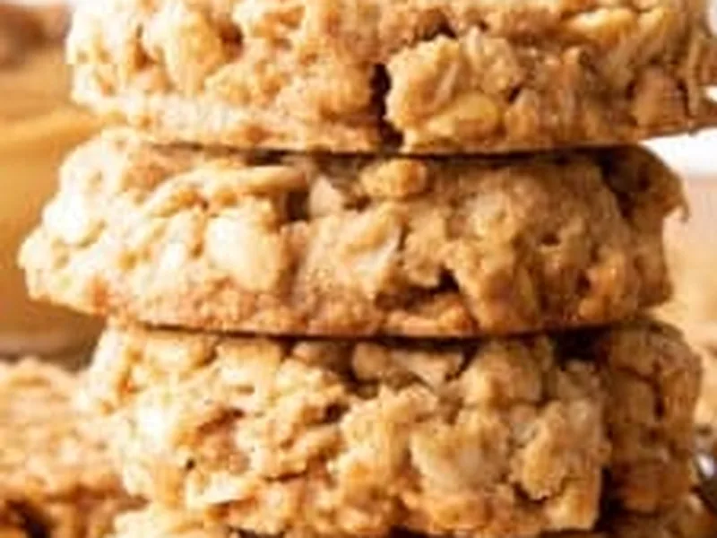 Healthy Peanut Butter Oatmeal Cookies with Coconut Oil