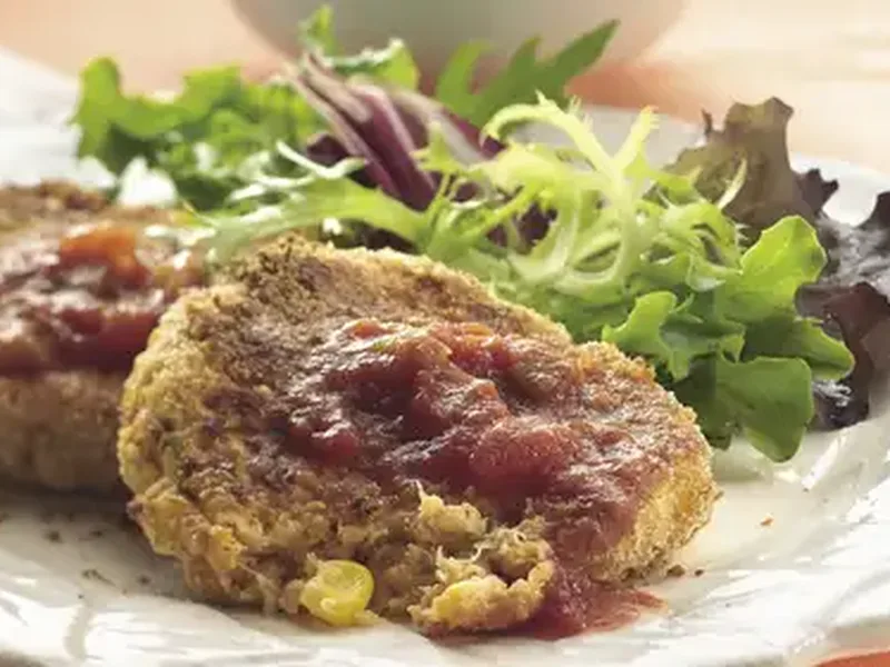 Baked Corn and Crab Cakes with Taco Seasoning