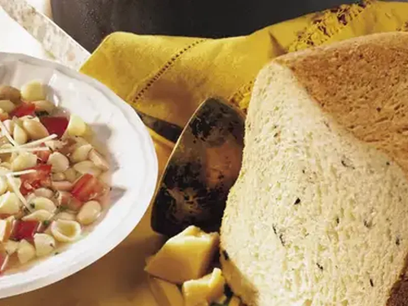 Bread Machine Olive-Parmesan Bread